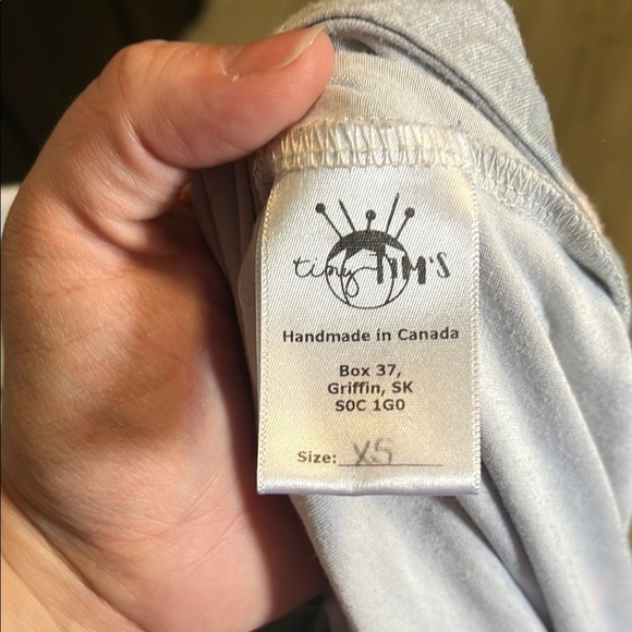 Tie-Dye Long Sleeve Top - Orange and Gray - Picture 2 of 2